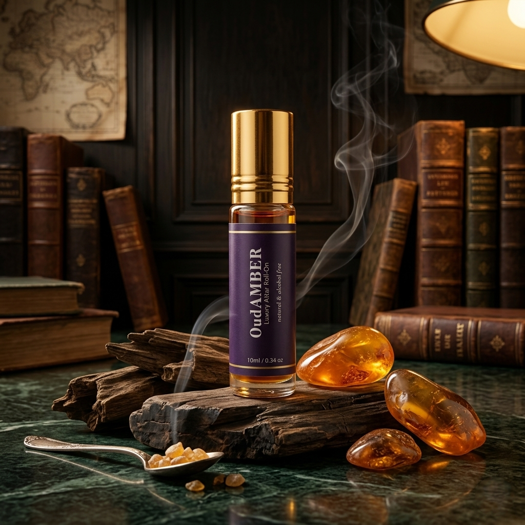 Premium Natural & Alcohol Free Attar | Oud Amber | 10ml