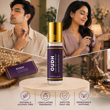 Luxury Perfume Roll‑On | Oudh | 10ml