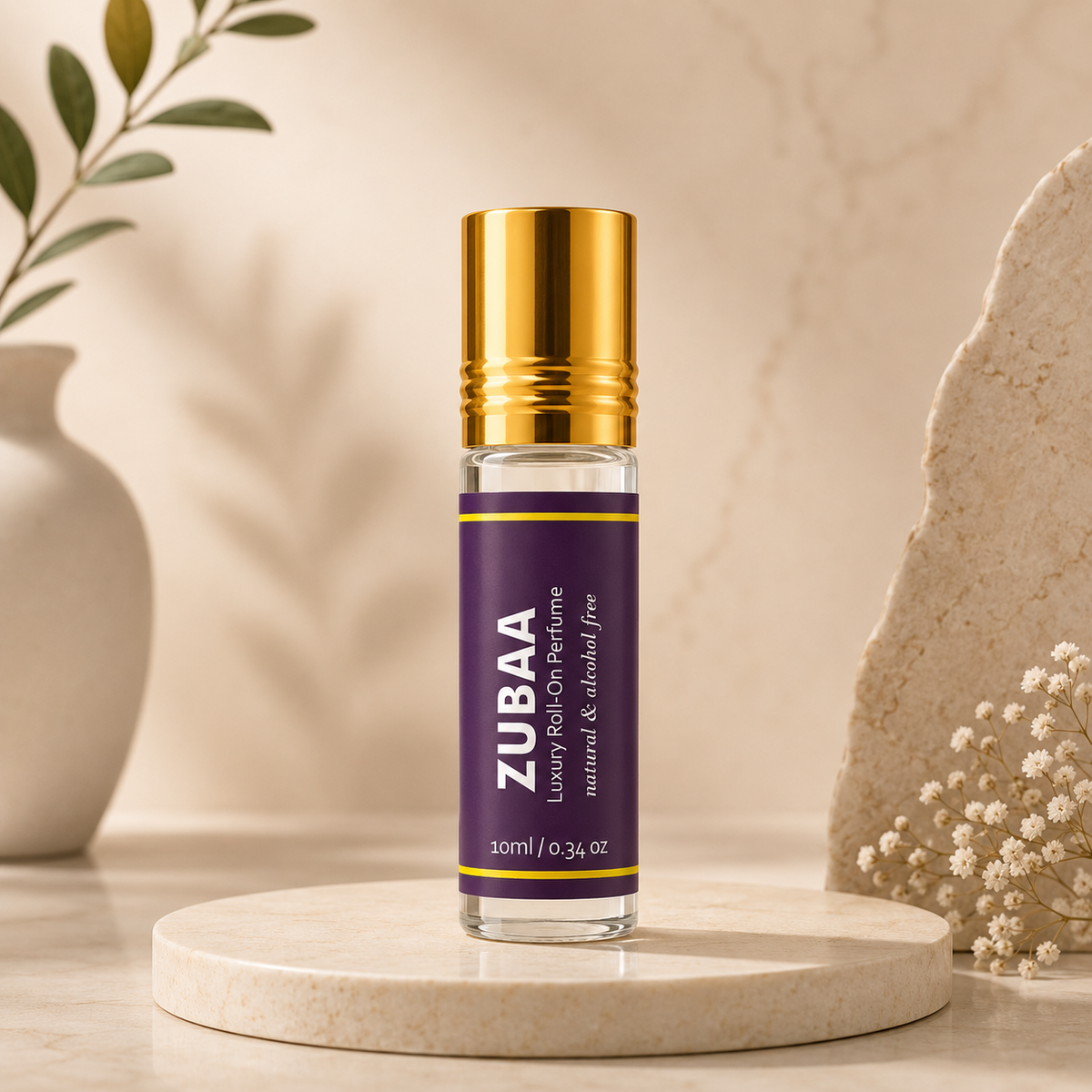 Luxury Perfume Roll‑On | Zubaa | 10ml