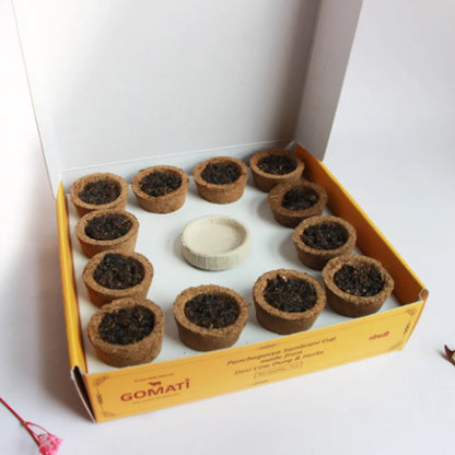 Organic & Natural Havan Cup Pack Of 3 (Chandan-Rose-Guggal)