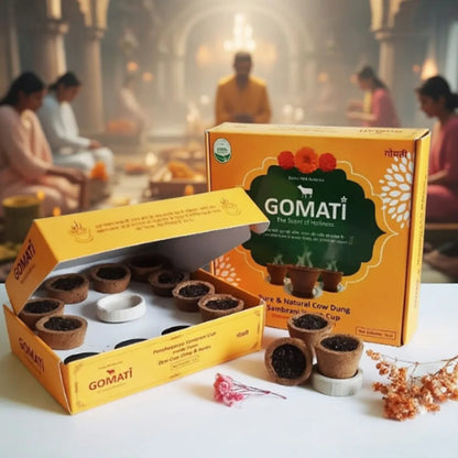 Organic & Natural Havan Cup Pack Of 3 (Chandan-Rose-Guggal)