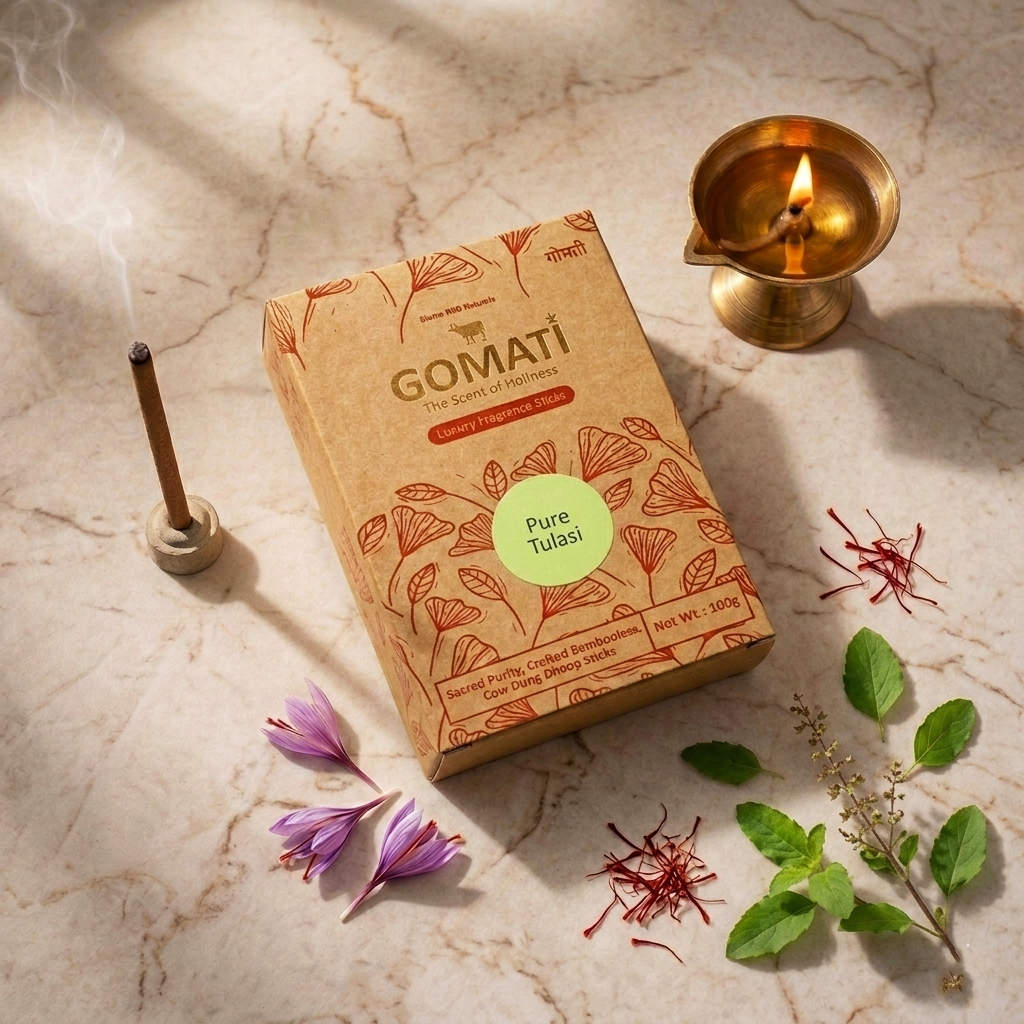 100% Organic Dhoop Sticks Pure Tulasi