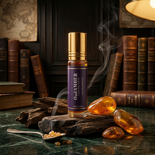 Premium Natural & Alcohol Free Attar | Oud Amber | 10ml