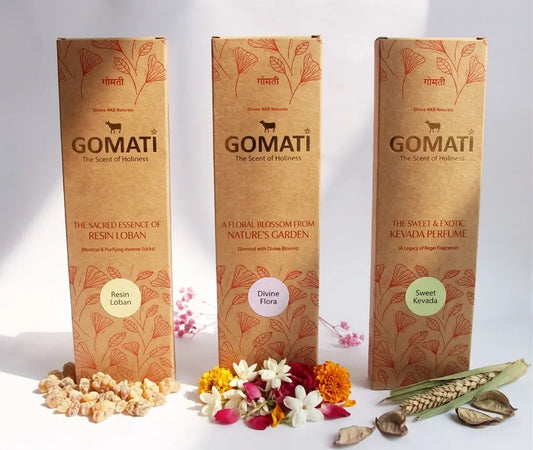 Pure Organic & Natural Incense Stick Pack Of 3 (Loban-Flora-Kevda)