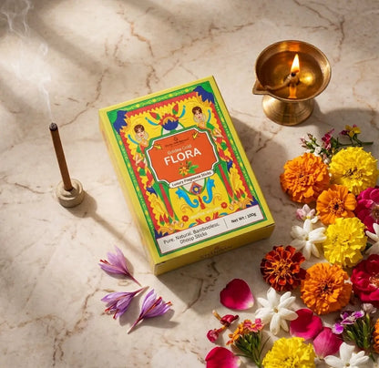 Natural & Organic Dhoop Sticks Spiritual Golden Flora