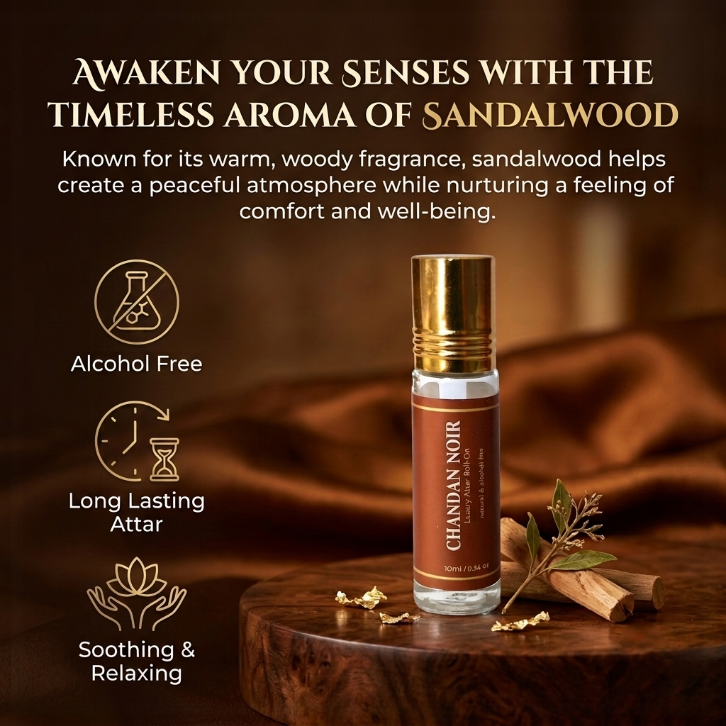 Premium Natural & Alcohol Free Attar Set | Campa Gold, Rose Oud Aura, Mogra Royale, Oud Amber, Chandan Noir & Kewda Amrit | 10ml x 6 (Pack of 6)