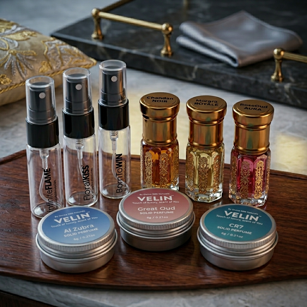 Aroma Trial Pack – Velour | 9 Premium Fragrances Discovery Kit