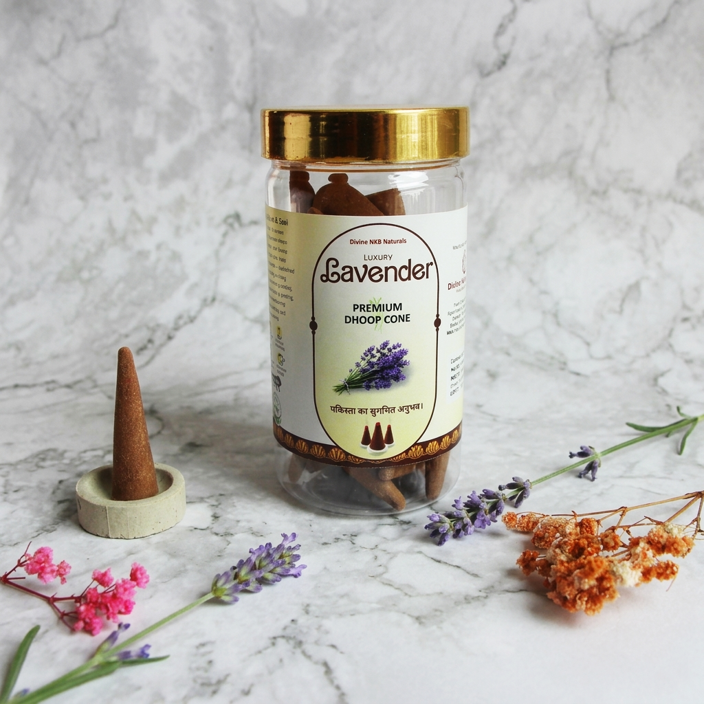 Natural Dhoop Cone Lavender