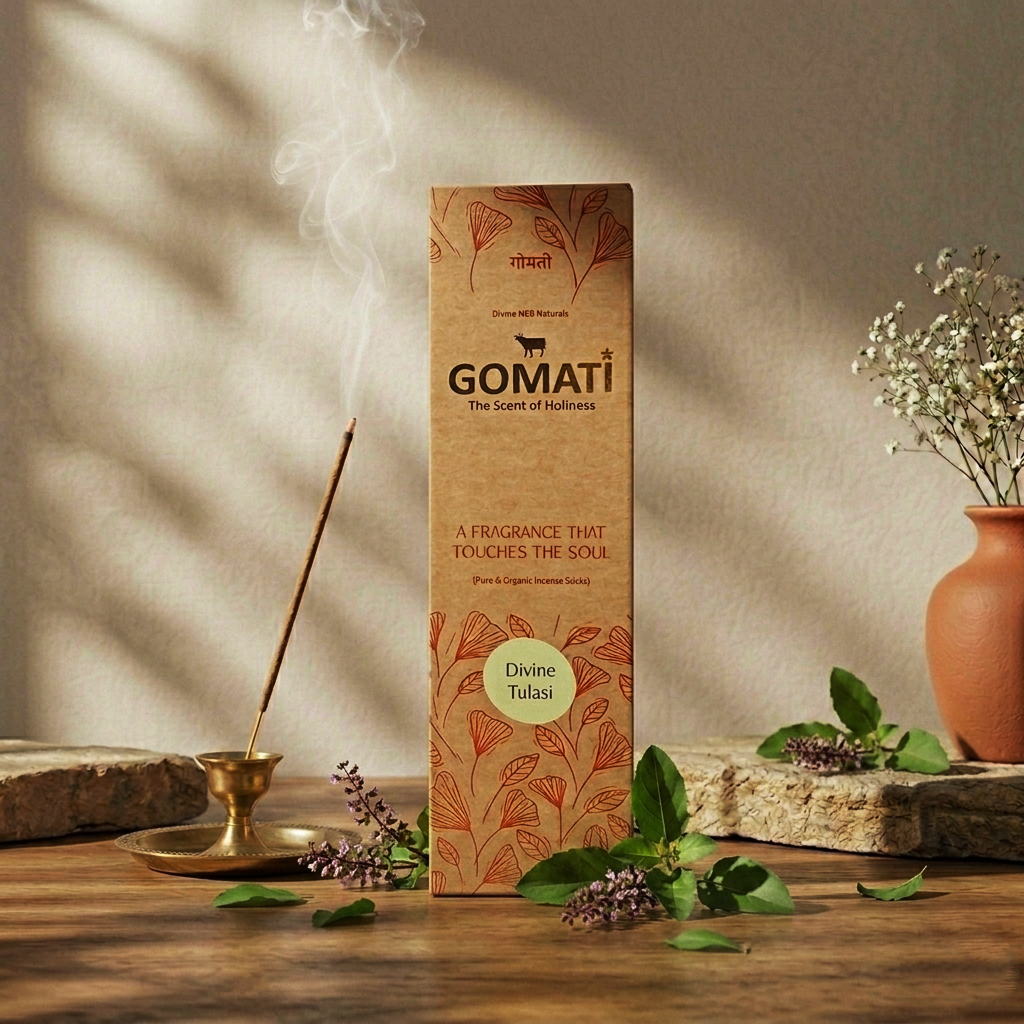 Pure Organic & Natural Incense Stick Divine Tulasi
