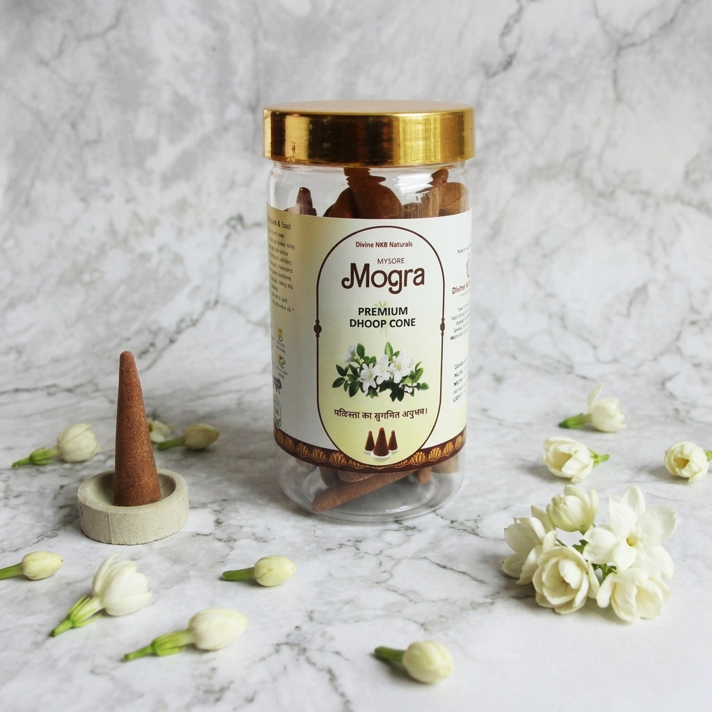 Natural Dhoop Cone Mogra