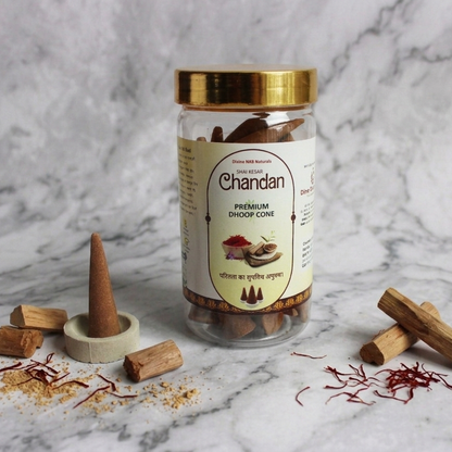 Natural Dhoop Cone Kesar Chandan