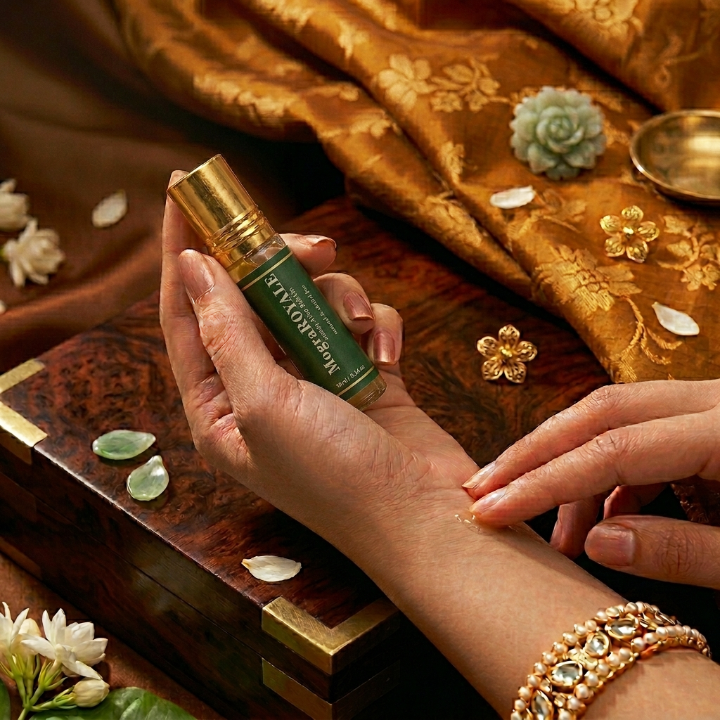 Premium Natural & Alcohol Free Attar | Campa Gold-Rose Oud Aura-Mogra Royale | 10ml x 3 (Pack Of 3)
