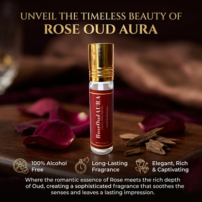 Premium Natural & Alcohol Free Attar | Rose Oud | 10ml