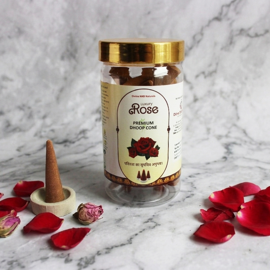 Natural Dhoop Cone Rose