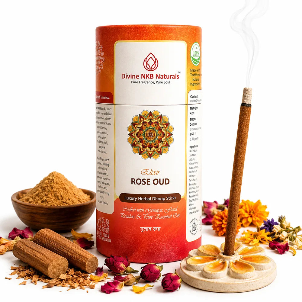 Luxury Herbal Dhoop Sticks - Rose Oud (Coming Soon)