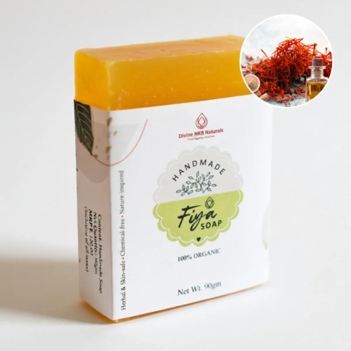 Handmade Glycerin Soap Pack Of 3 (Kesar Chandan)