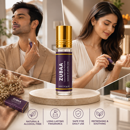Luxury Perfume Roll‑On | Zubaa | 10ml