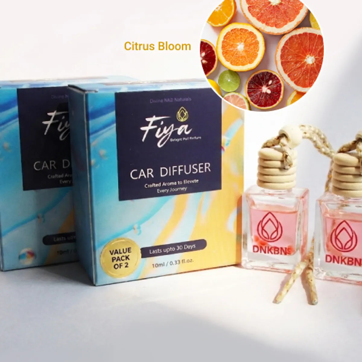 Car Perfume Pack Of 2 (Citrus Bloom)