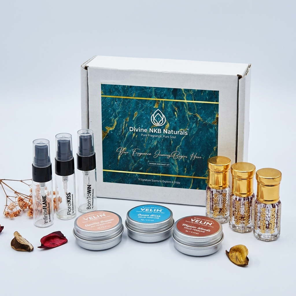 Aroma Trial Pack – Aura | 9 Premium Fragrances Discovery Kit